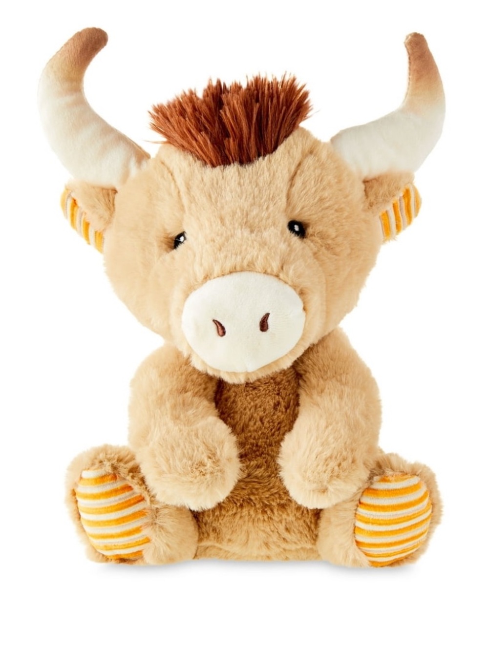 Spark Create Imagine - Bull Plush, rattle and crinkles sound - 9 in, O Months+